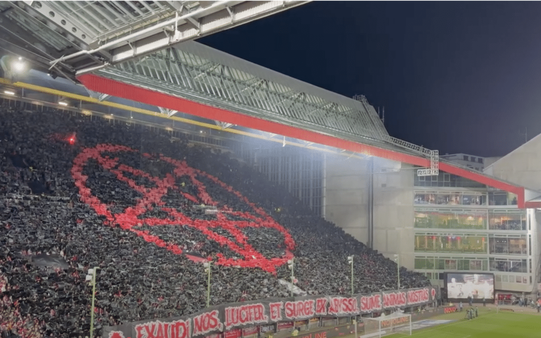 Thousands of soccer fans in stadium chant ‘Take My Soul, Lucifer!’